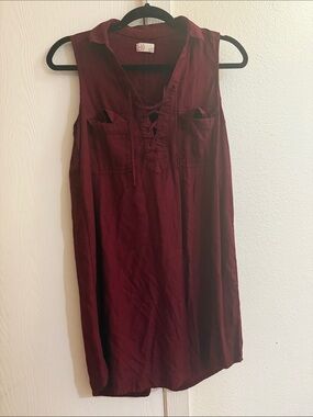Heritage Women Jeans Burgundy Red
